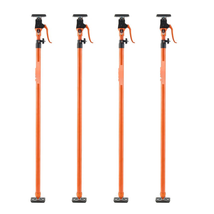 Cabinet Jack Support Poles, 4-Pack, 125–291 cm, 90 kg