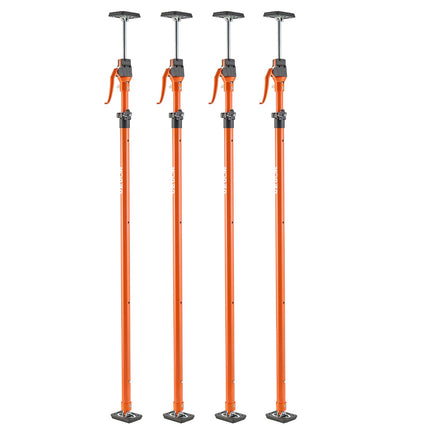 Cabinet Jack Support Poles, 4-Pack, 125–291 cm, 90 kg