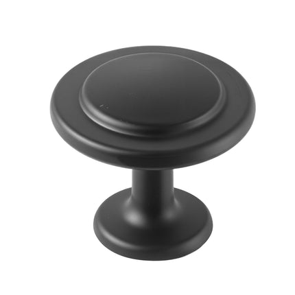 Cabinet Knobs, 30 Pack, 31 mm Black Zinc Alloy, Screws