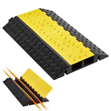Cable Protector Ramp, 2-Channel, 22,000 lb Axle
