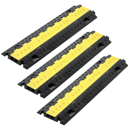 Cable Protector Ramp, 2-Channel 31x28 mm, 3-Pack