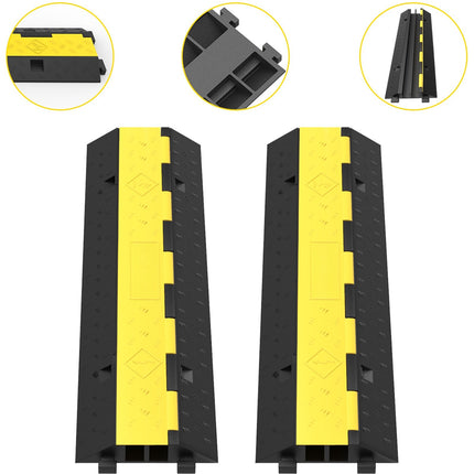 Cable Protector Ramp – 2-Pack, 2-Channel, 11,000 lb