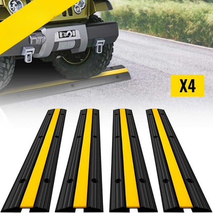 Cable Protector Ramp, 4-Pack 1-Channel 10,000 kg Load