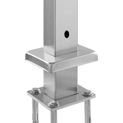 Cable Railing Post, 36-Inch Stainless Steel, Pre-Drilled
