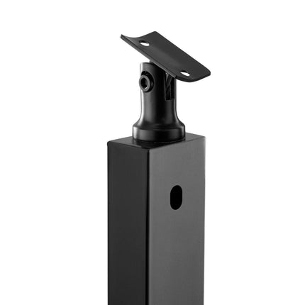 Cable Railing Post 42x1x2 In, 30 Pre-Drilled, Black