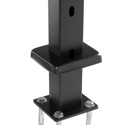 Cable Railing Post 42x1x2 In, 30 Pre-Drilled, Black