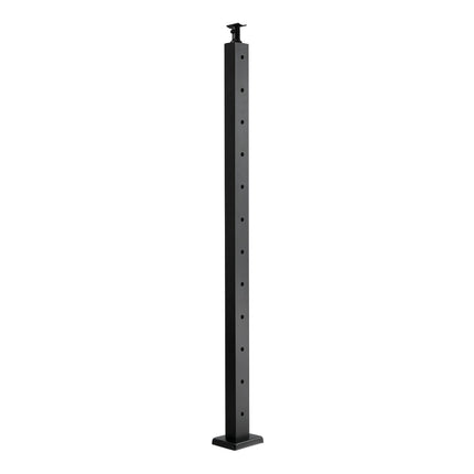 Cable Railing Posts 4-Pack, 42 in, SUS304, Black