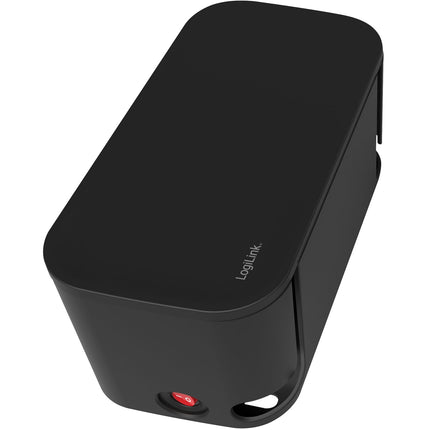 Cable box - Cable hider with branch socket + USB-A/USB-C charging Black