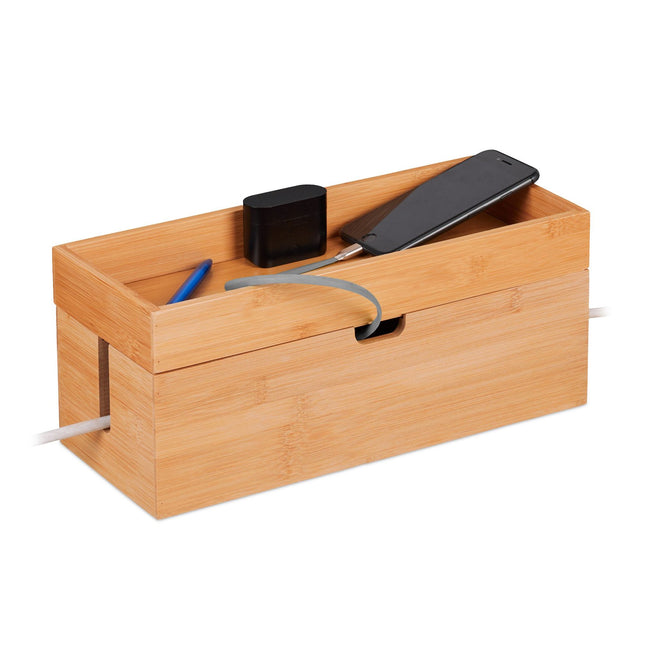 Cable box in bamboo