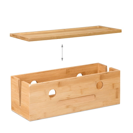Cable box in bamboo
