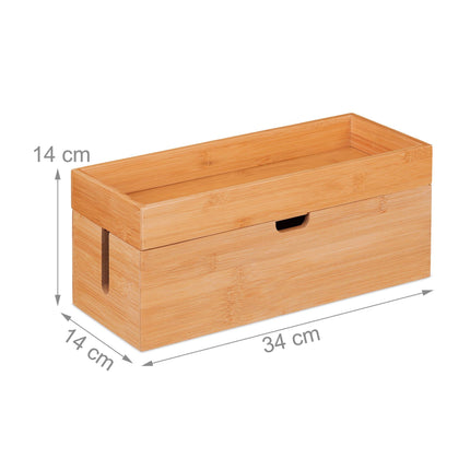 Cable box in bamboo
