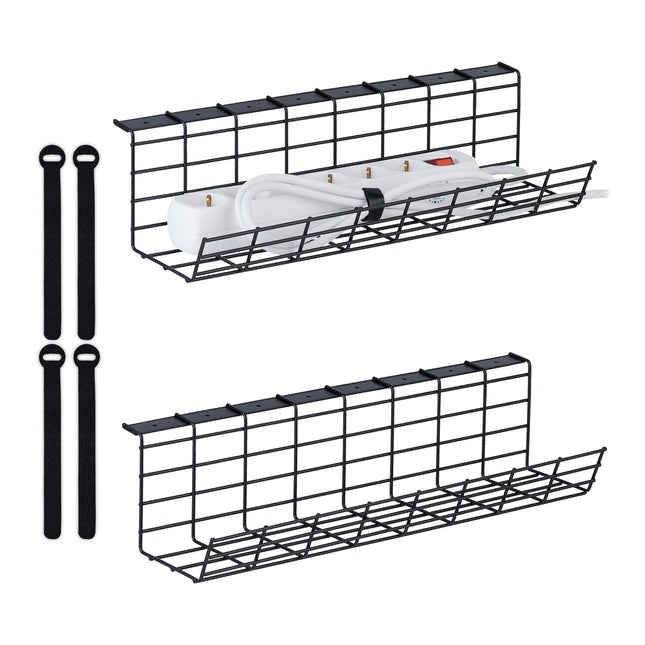 Cable duct for desk set of 2