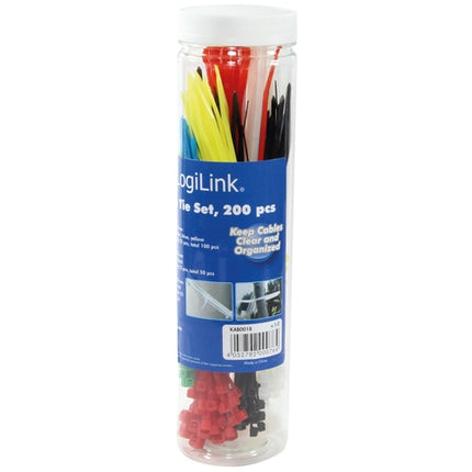 Cable ties 200 pcs. 3 lengths