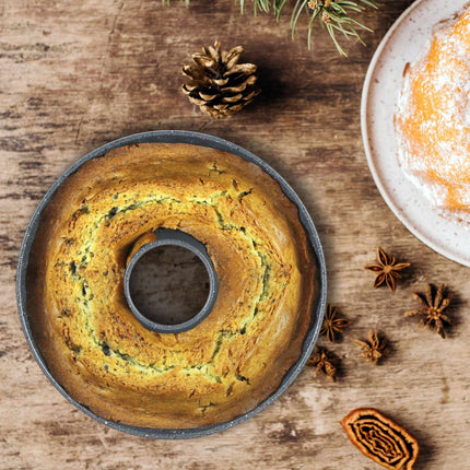 Cake form gray mottled