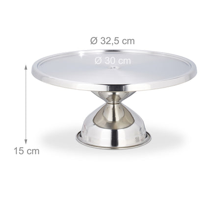 Cake plate on foot
