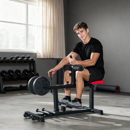Calf Raise Machine, Adjustable Steel Frame, Black