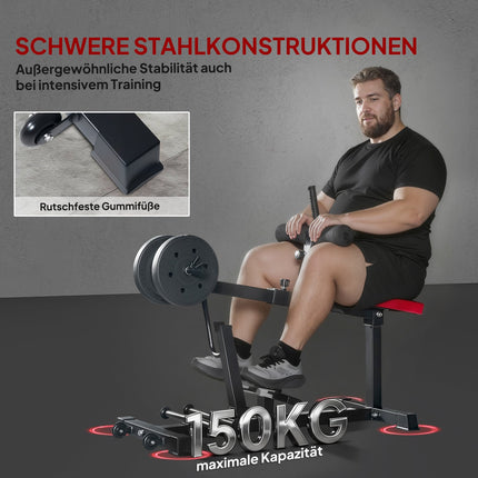 Calf Raise Machine, Adjustable Steel Frame, Black