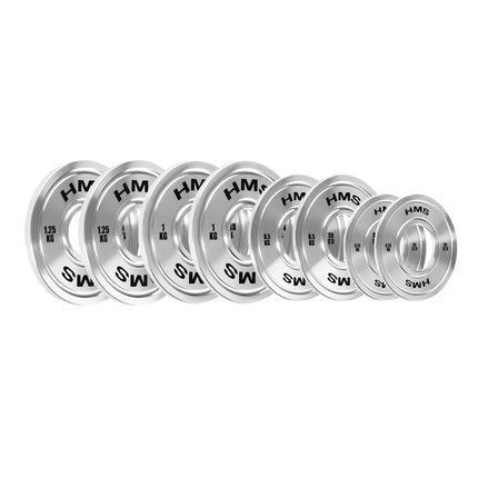 Calibrated Steel Olympic Plates, 6 kg Set