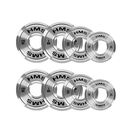 Calibrated Steel Olympic Plates, 6 kg Set