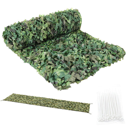 Camouflage Net 2x5m Waterproof with 100 Ties