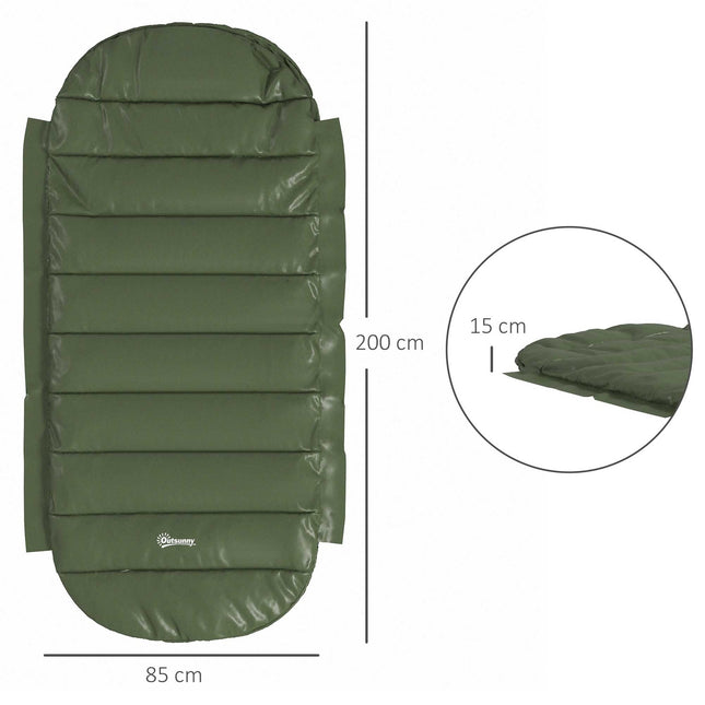 Camping blanket sleeping bag - 4 seasons, foldable, green