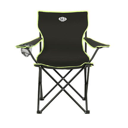 Camping Chair, Black-Lime, Foldable, Lightweight