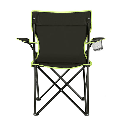 Camping Chair, Black-Lime, Foldable, Lightweight