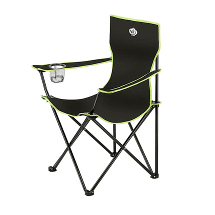 Camping Chair, Black-Lime, Foldable, Lightweight