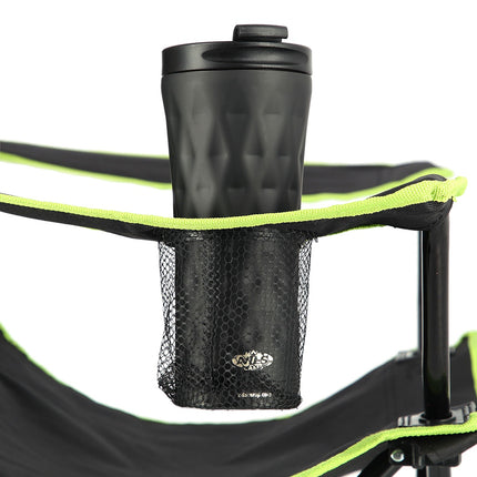 Camping Chair, Black-Lime, Foldable, Lightweight