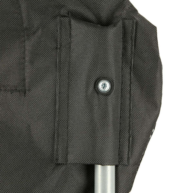 Camping Chair, Black-Red, Foldable, Lightweight