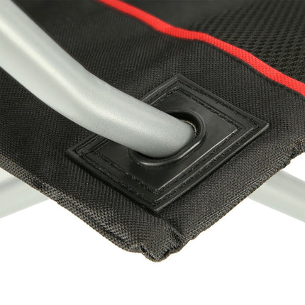 Camping Chair, Black-Red, Foldable, Lightweight