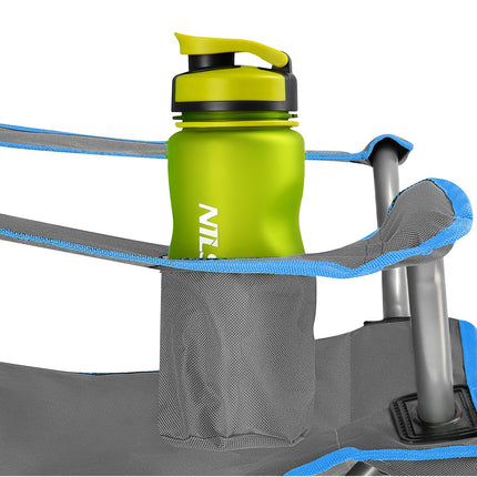 Camping Chair, Gray-Blue, Foldable, Lightweight