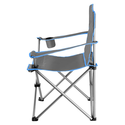 Camping Chair, Gray-Blue, Foldable, Lightweight