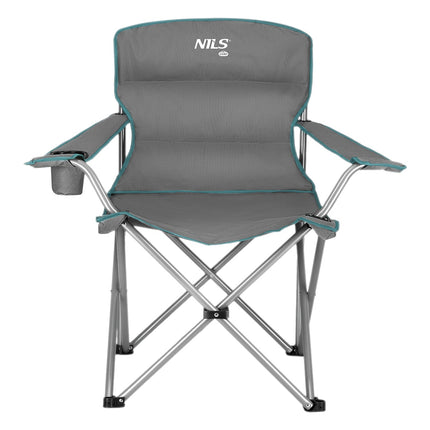Camping Chair, Gray-Green, Foldable, Lightweight