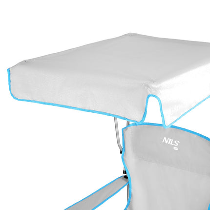 Camping Chair with Sunshade, Gray