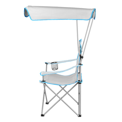 Camping Chair with Sunshade, Gray