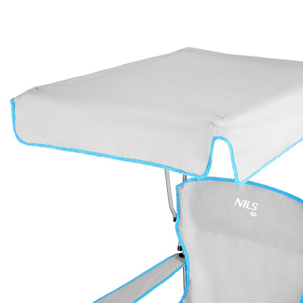 Camping Chair with Sunshade, Gray
