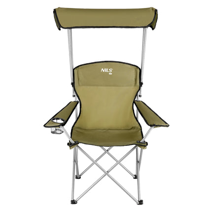 Camping Chair with Sunshade, Green