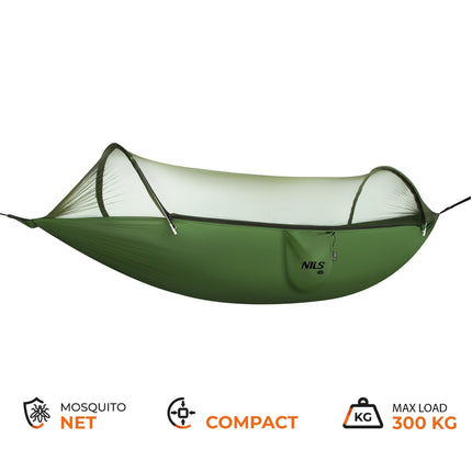 Camping Hammock With Mosquito Net and Canopy, 270 cm