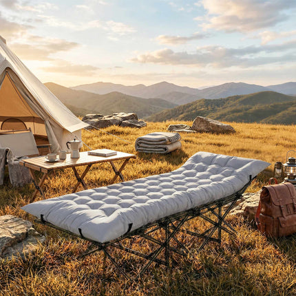 Camping Mat 8cm Thick, Non-Slip, Foldable, 200x80cm