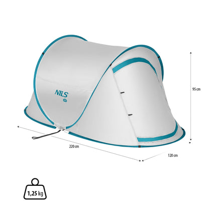 Camping Pop Up Tent, Light Gray, Easy Setup