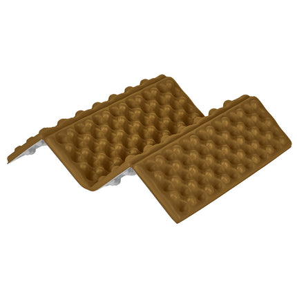 Camping Seating Mat, 40cm, Aluminum Bolster, Brown