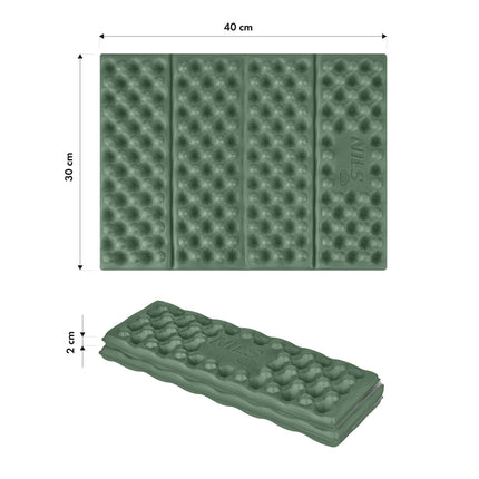 Camping Seating Mat, Aluminum Backing, 40 cm, Green