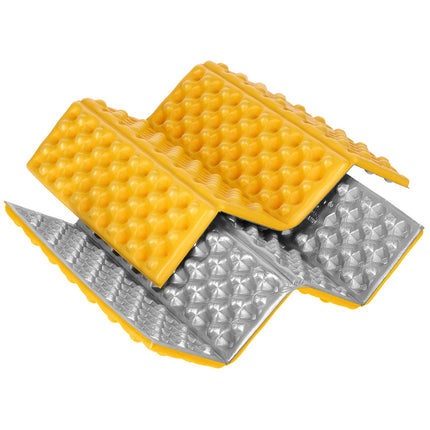 Camping Seating Mat, Aluminum Bolster, 40 cm, Yellow