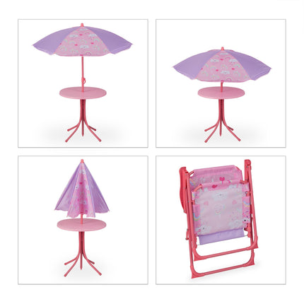 Camping Seating group for children with parasol