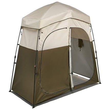 Camping Shower Tent, 2-Room Portable Privacy, 150D Oxford