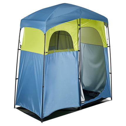 Camping Shower Tent, 2-Room Privacy Changing Tent