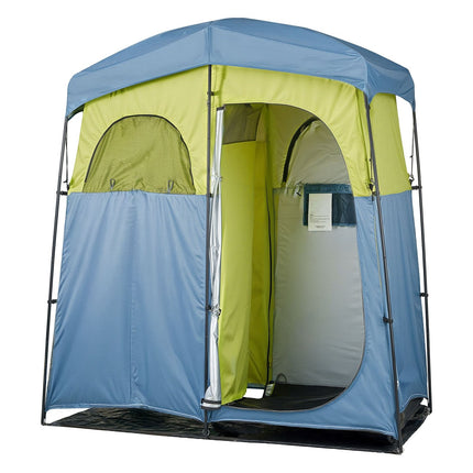 Camping Shower Tent, 2-Room Privacy Changing Tent