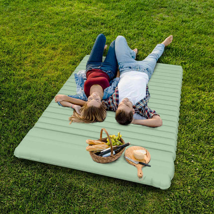 Self-inflating camping air mattress for 2 people, 150 kg capacity
