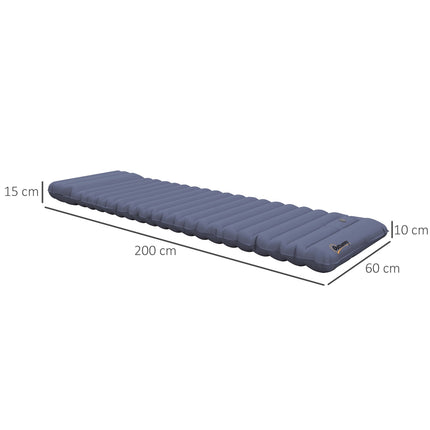 Camping air mattress - Water repellent with foot pump